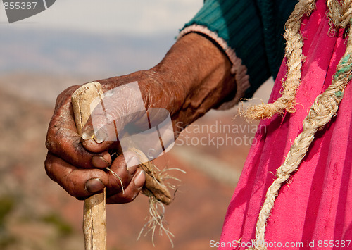 Image of Hand, Woman, South America