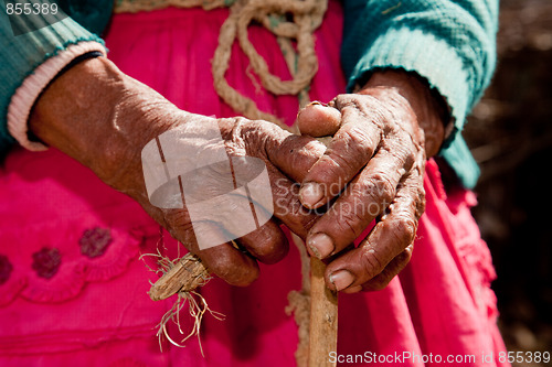 Image of Hand, Woman, South America