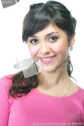 Image of Smiling brunette