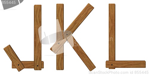 Image of wooden letters jkl