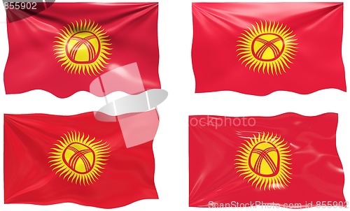 Image of Flag of kyrgyzstan
