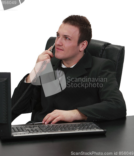 Image of Businessman on the phone