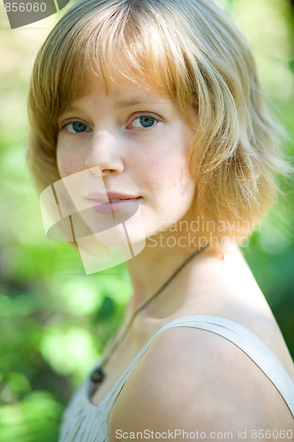 Image of Portrait of a beautiful young woman