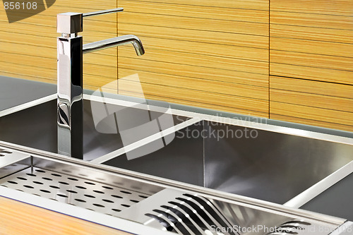 Image of Square kitchen sink