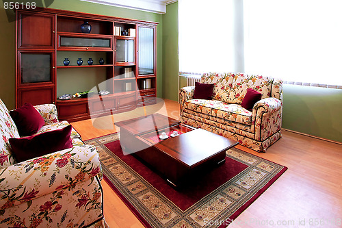 Image of Floral living room