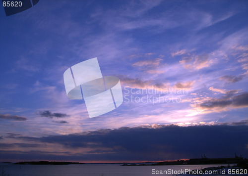 Image of Sea sunset