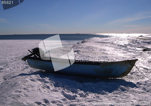 Image of Boat on a snow