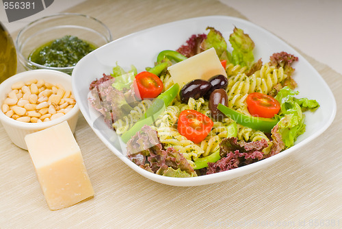 Image of italian fusilli pasta salad