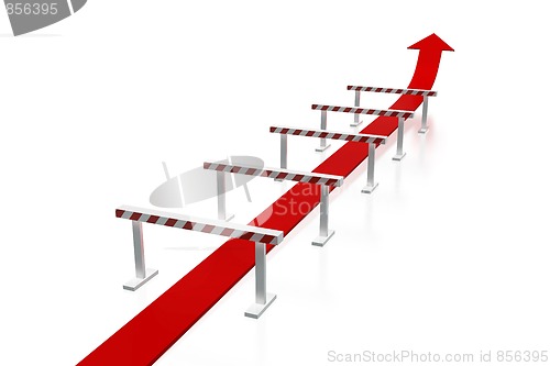 Image of Arrow and obstacles