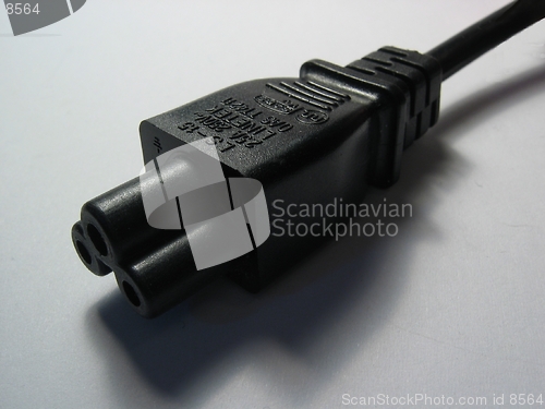 Image of A laptop power plug