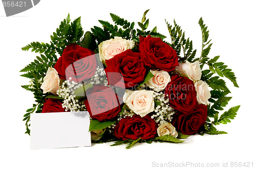 Image of Flowers and blank card