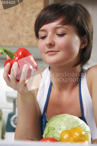 Image of Woman with paprika