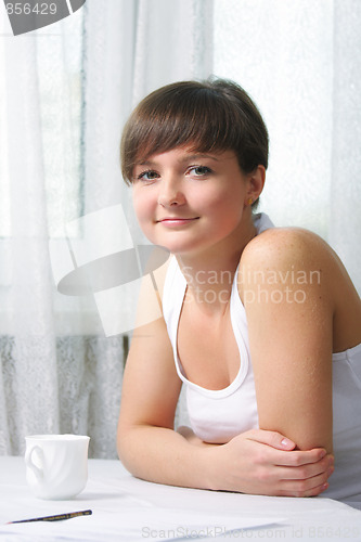 Image of Woman at table