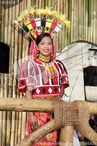 Image of Parading tribal beauty contest girl