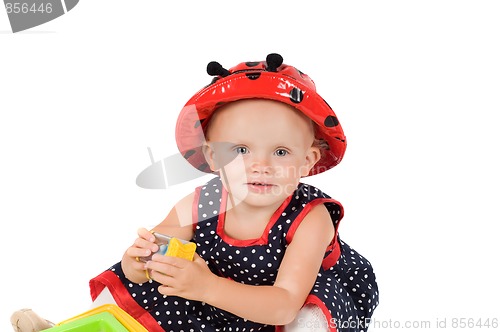 Image of Little girl in studio