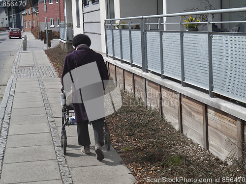 Image of Disabled with walker