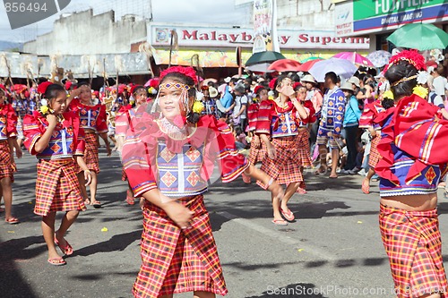 Image of Tribal street dancing Bukidnon Philippines