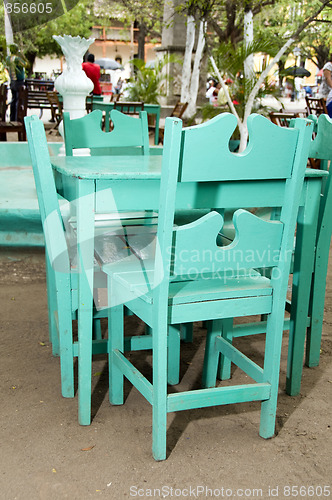 Image of typical dining street cafe granada nicaragua