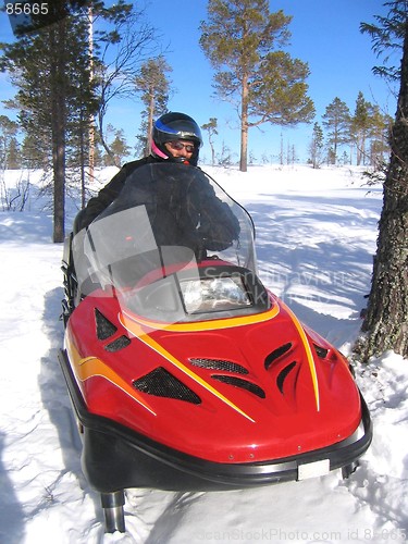 Image of Snowmobile riding