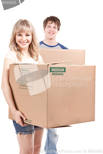 Image of Moving couple