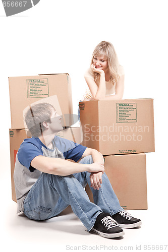 Image of Moving couple