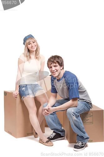 Image of Moving couple