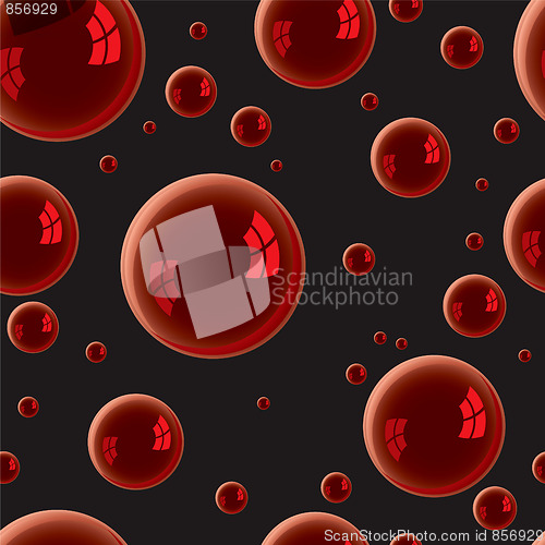 Image of red water bubble background