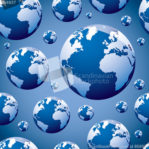 Image of world globe seamless