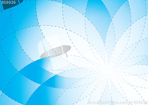 Image of floral radiate background blue