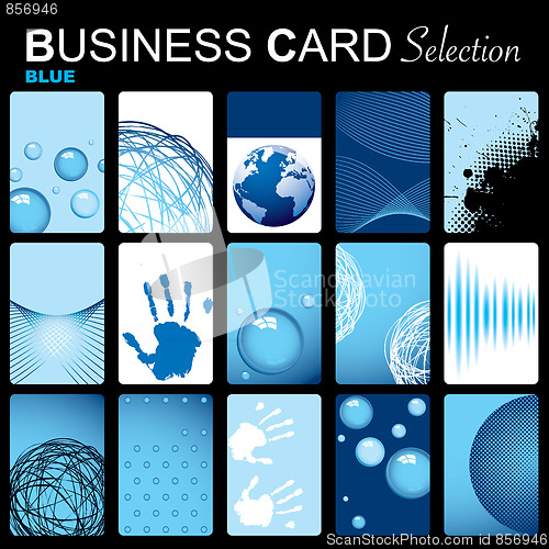 Image of Business card selection