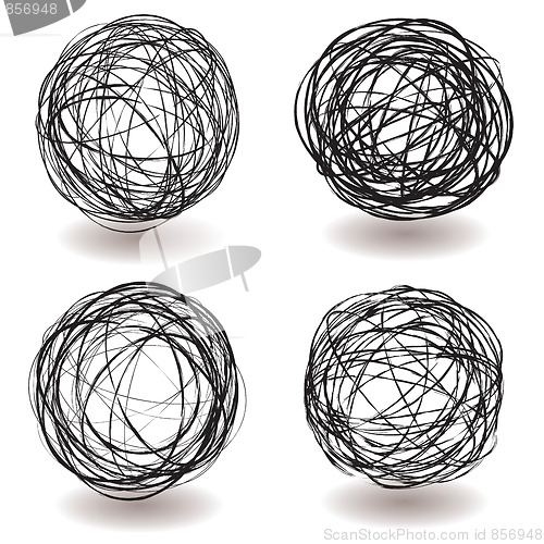 Image of scribble ball icon