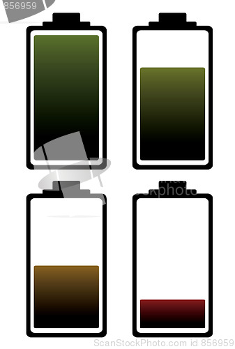Image of battery charge color icon