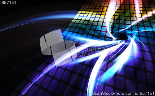 Image of Glowing Rainbow Wall