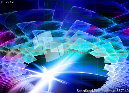 Image of Abstract Solar Flare Layout