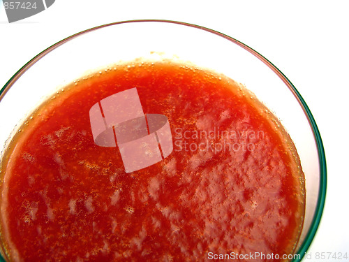 Image of Red tomato juice