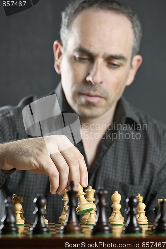Image of Man playing chess