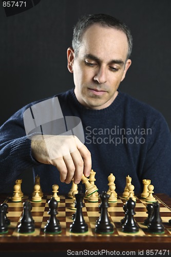 Image of Man playing chess