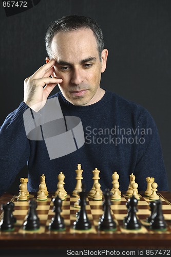 Image of Man playing chess