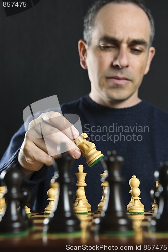 Image of Man playing chess