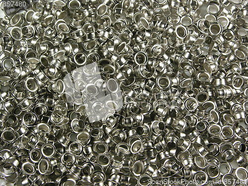 Image of metal brilliant rivets