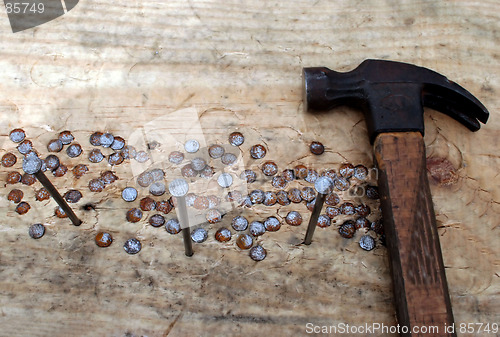 Image of Hammer and nails