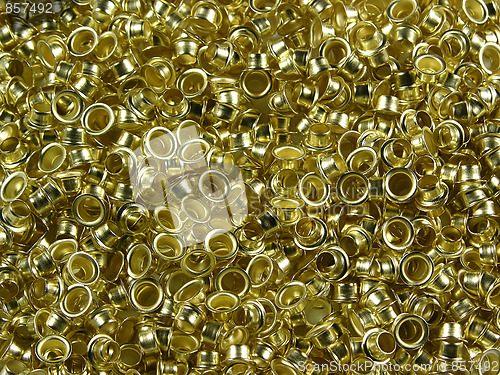 Image of Gold rivets