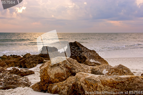 Image of rocks on the beach