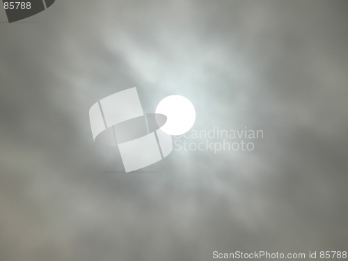 Image of cloudy sun