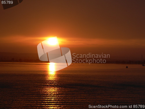 Image of river sunset