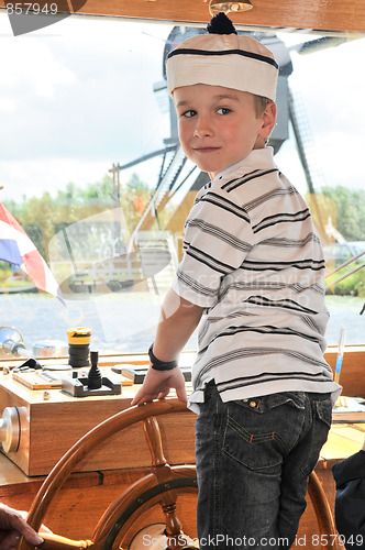 Image of Captain On A Boat