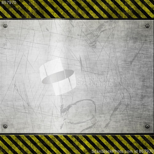 Image of old metal hazard background