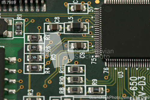 Image of chips on circuit board