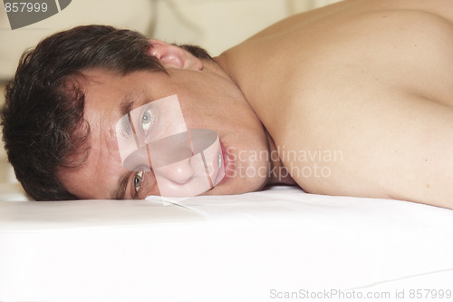 Image of Man on massage table