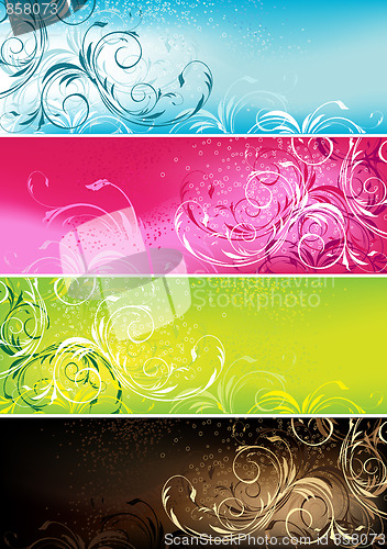 Image of Floral banners